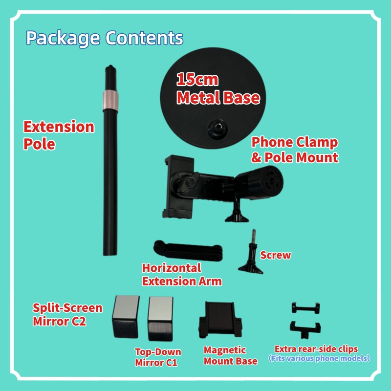Front Mirror Duo Package Contents