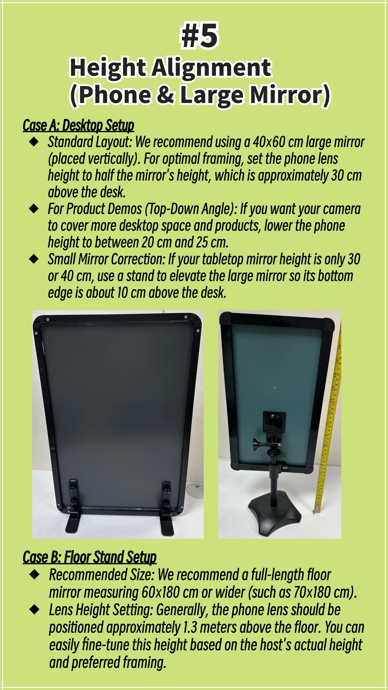 AngleFlip 55 Height Alignment